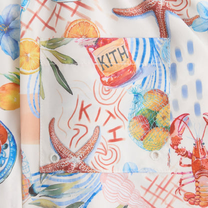 Kids Kith Kith Kids Summer Picnic Kai Swim Trunk - Sandrift