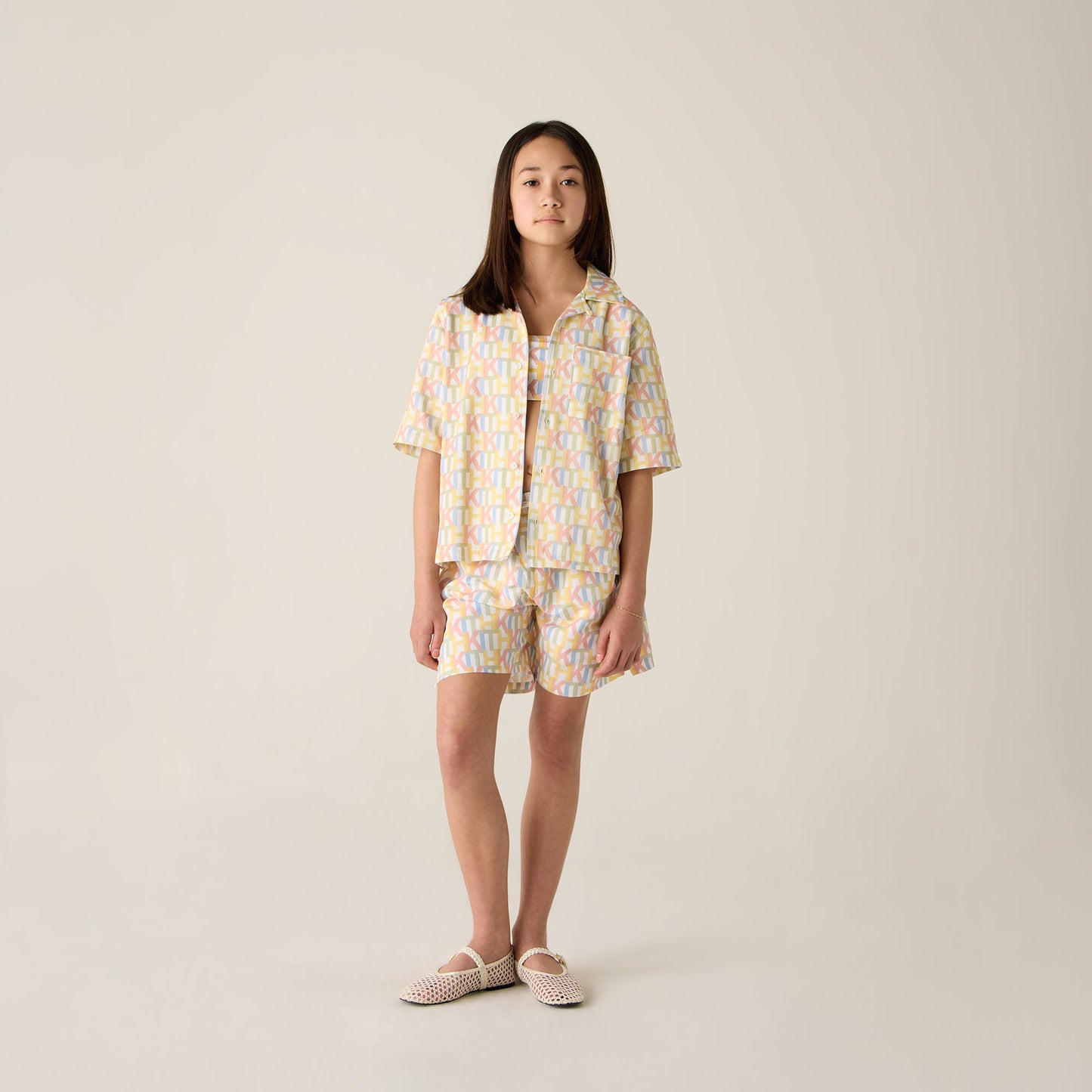 Kids Kith Kith Kids Monogram Kai Swim Trunk - Silk