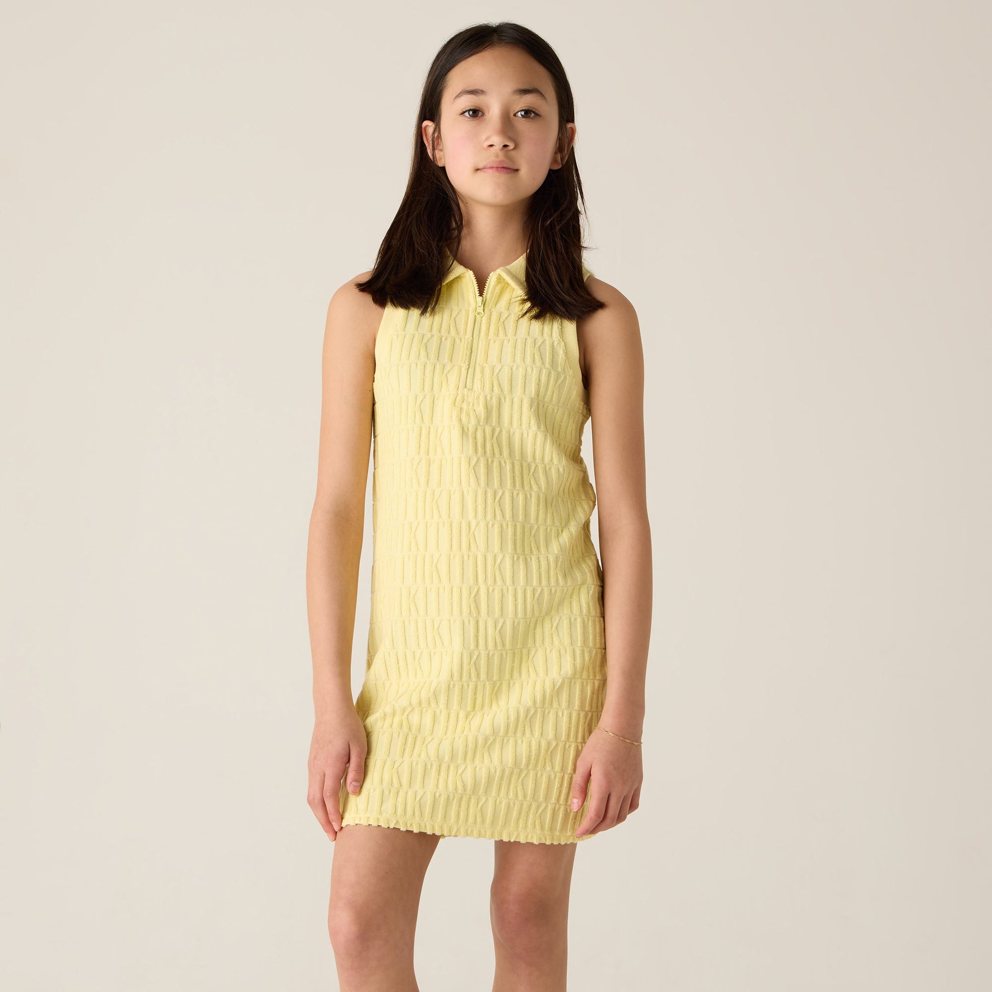 Kids Kith Kith Kids Monogram Terry Polo Dress - Ray