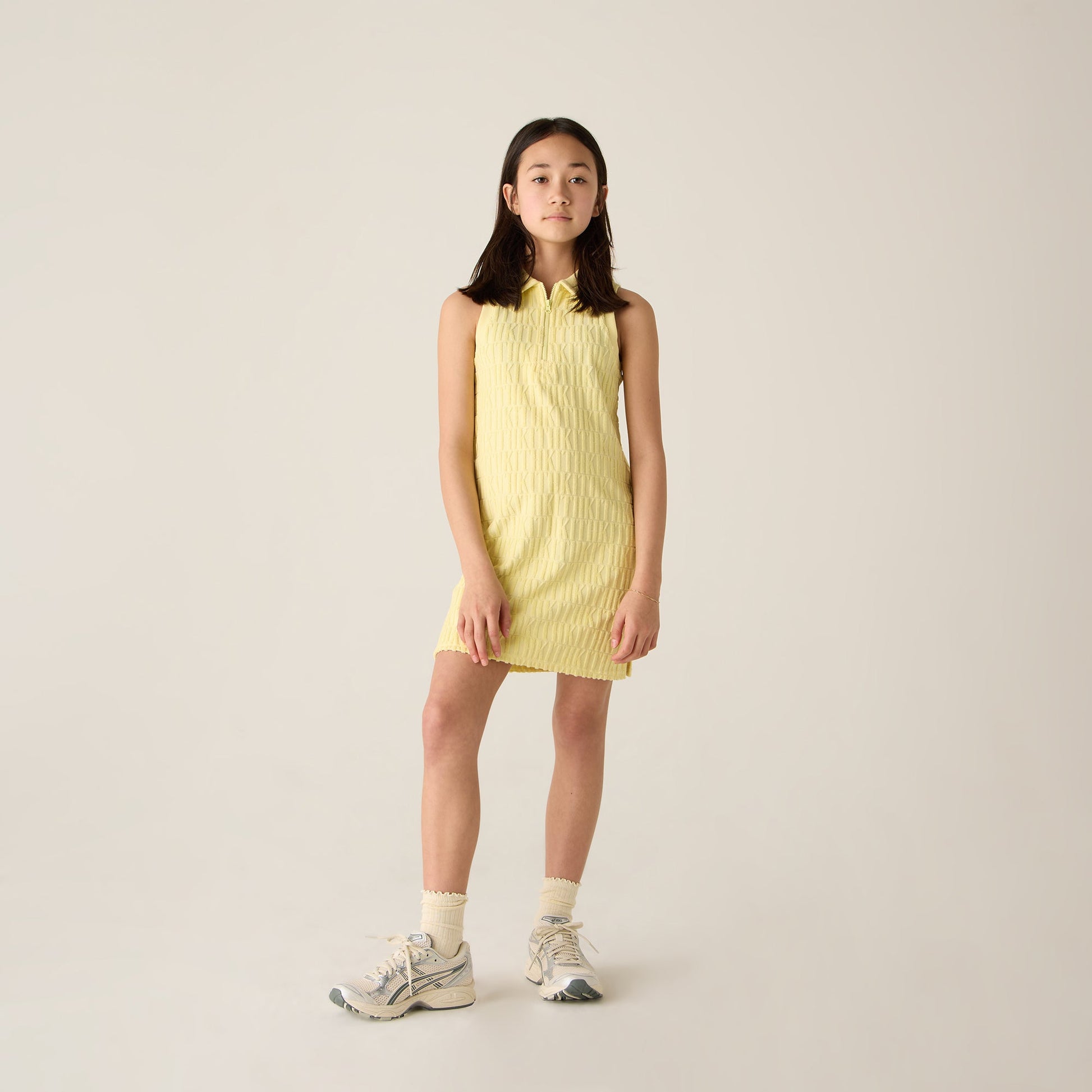 Kids Kith Kith Kids Monogram Terry Polo Dress - Ray