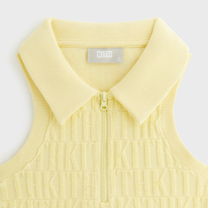 Kids Kith Kith Kids Monogram Terry Polo Dress - Ray