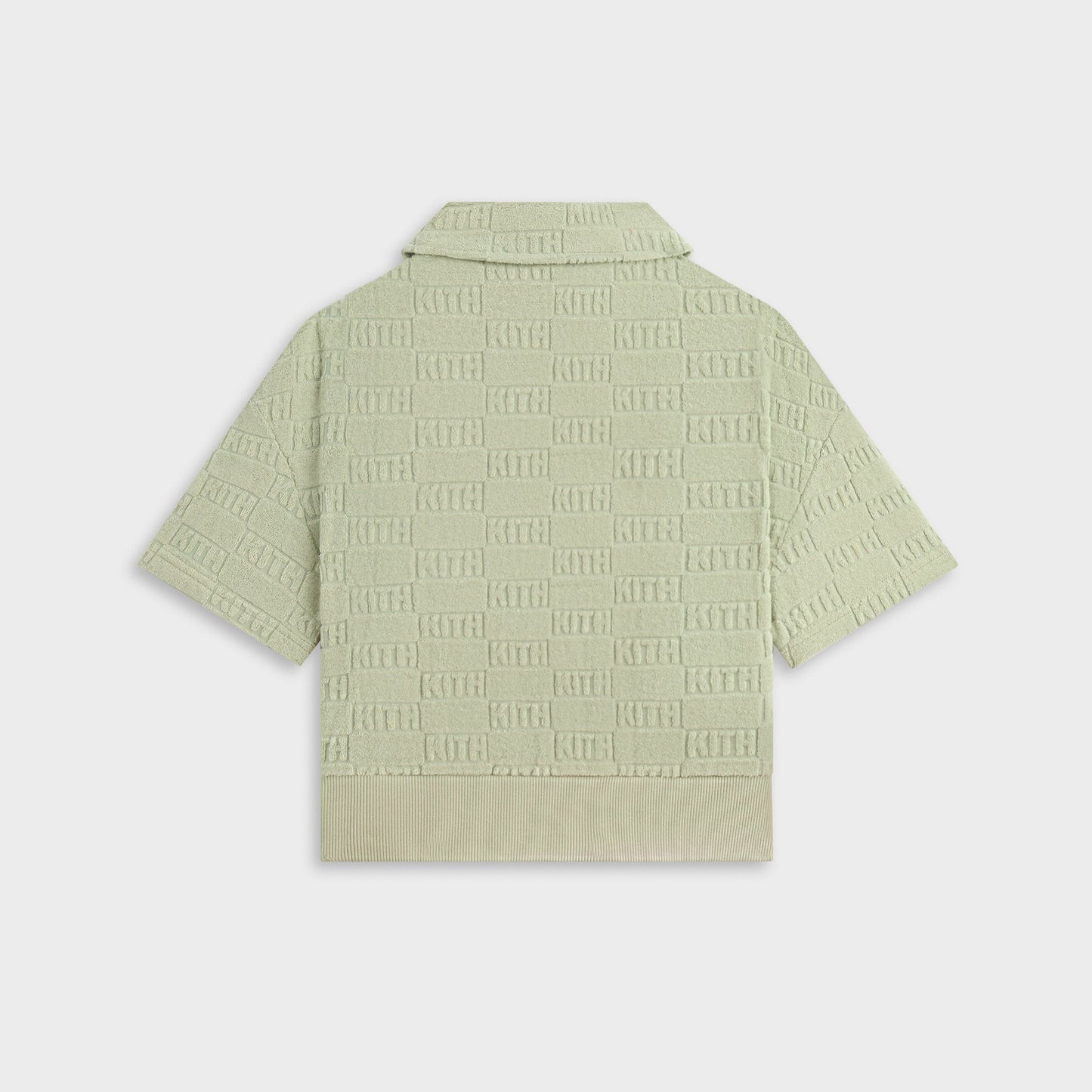 Kids Kith Kith Kids Monogram Pullover Terry Polo - Tranquility