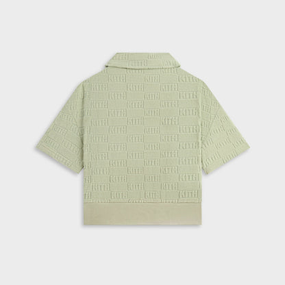 Kids Kith Kith Kids Monogram Pullover Terry Polo - Tranquility