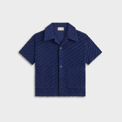 Kids Kith Kith Kids Monogram Terry Camp Shirt - Screen