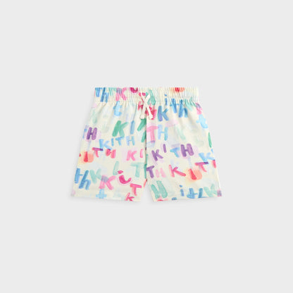 Kids Kith Kith Kids Watercolor Camp Short - White