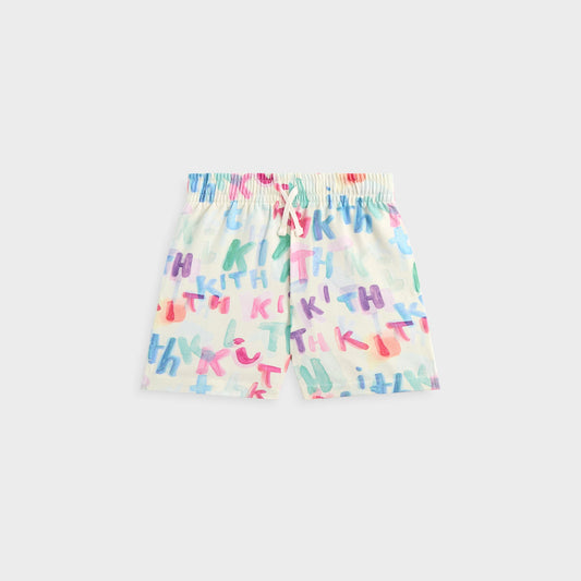 Kids Kith Kith Kids Watercolor Camp Short - White