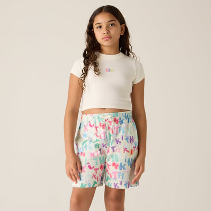 Kids Kith Kith Kids Watercolor Camp Short - White