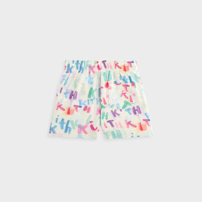 Kids Kith Kith Kids Watercolor Camp Short - White
