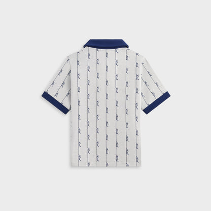 Kids Kith Kith Kids Script Knit Tilden Polo - Sandrift