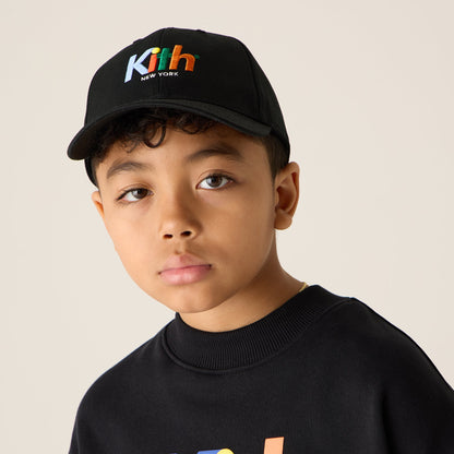 Kids Kith Kith Kids Multi Color Logo Classic Cap - Black Beauty