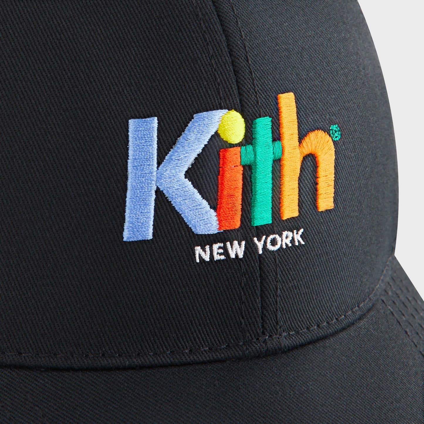 Kids Kith Kith Kids Multi Color Logo Classic Cap - Black Beauty