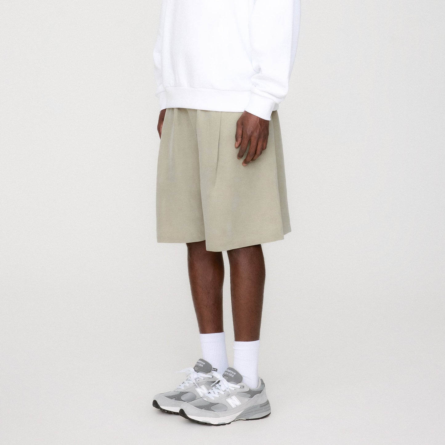 Men Kith Kith Cupro Linen Jude Short - Haze