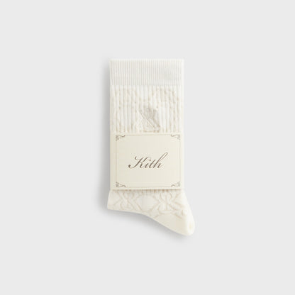 Men Kith Kith Crest Monogram Jacquard Crew Socks - Silk