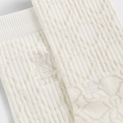 Men Kith Kith Crest Monogram Jacquard Crew Socks - Silk