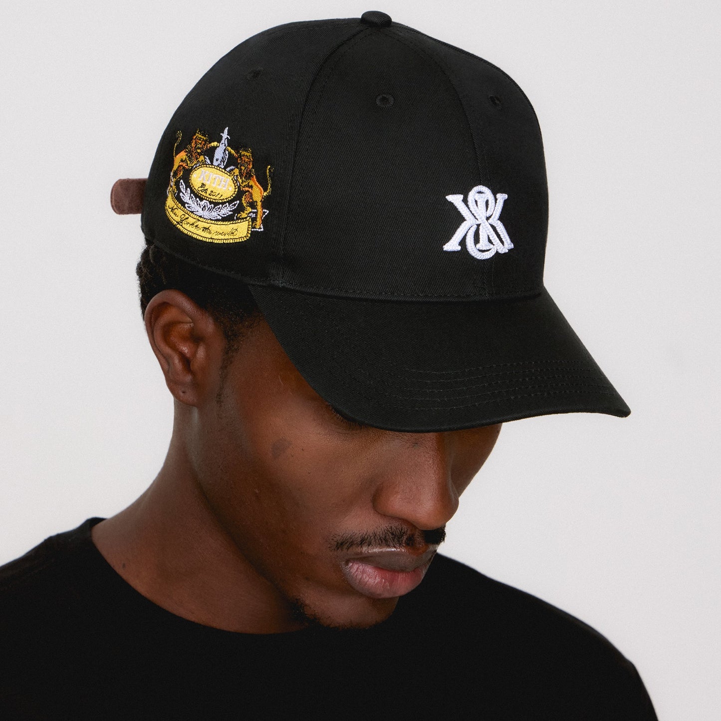 Men Kith Kith Greenwich Two-Button Twill Classic Cap - Black