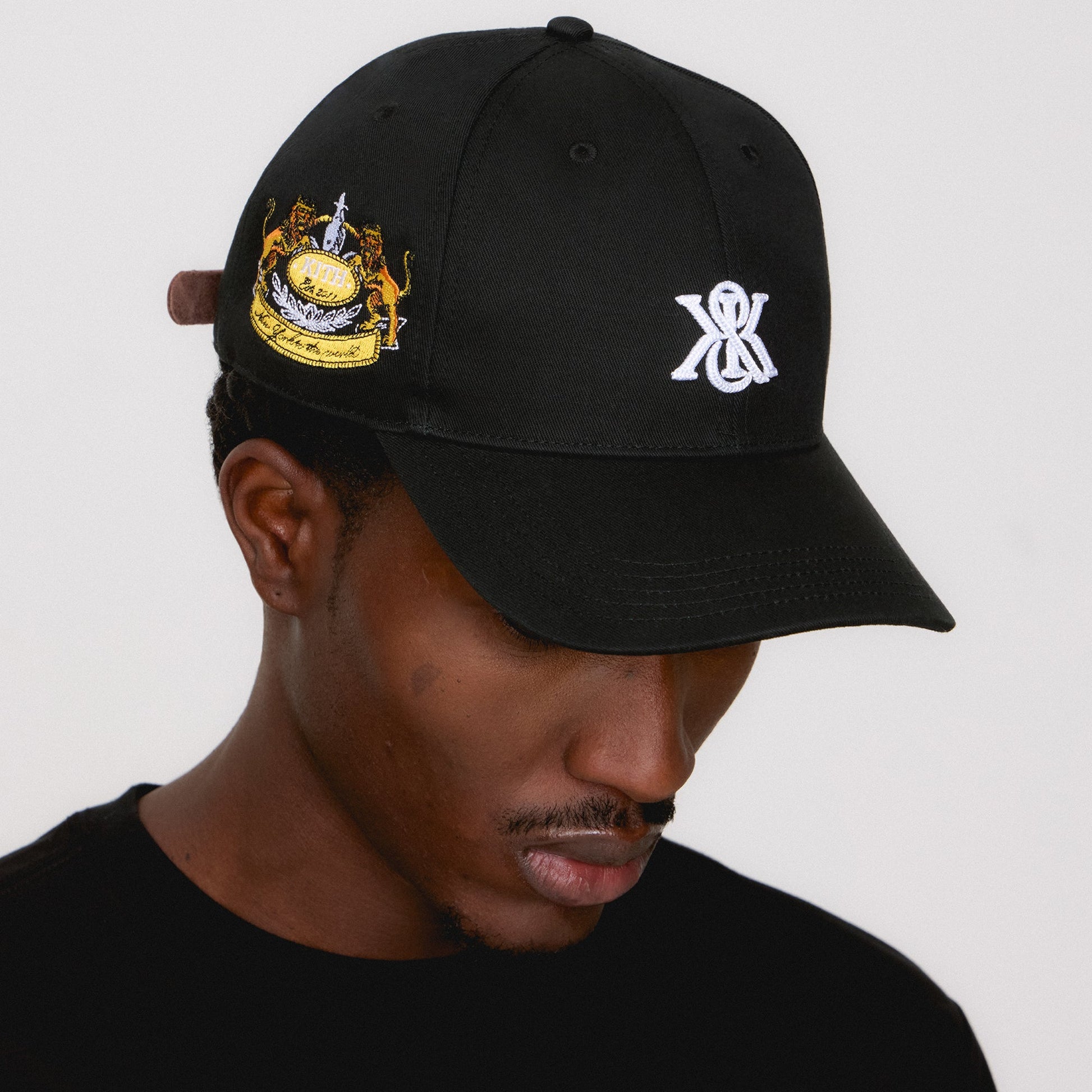 Men Kith Kith Greenwich Two-Button Twill Classic Cap - Black