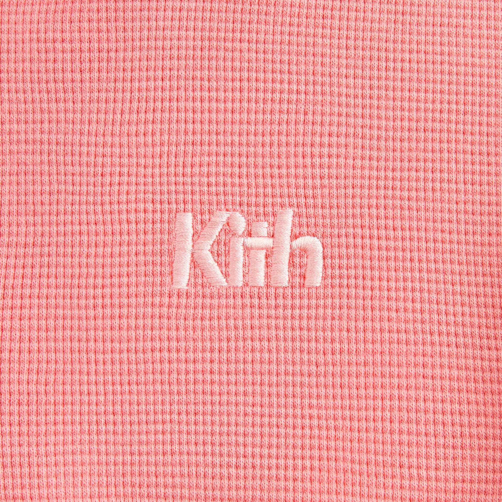 Kids Kith Kith Kids Waffle Fallon Quarter Zip Hoodie - Dawn
