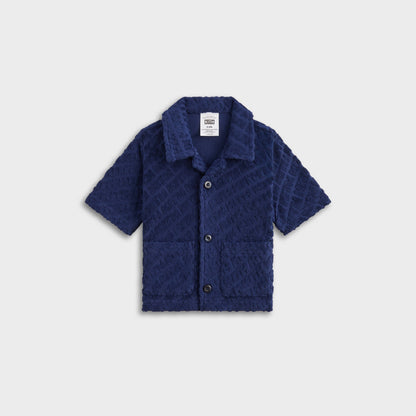 Kids Kith Kith Baby Monogram Terry Camp Shirt - Screen