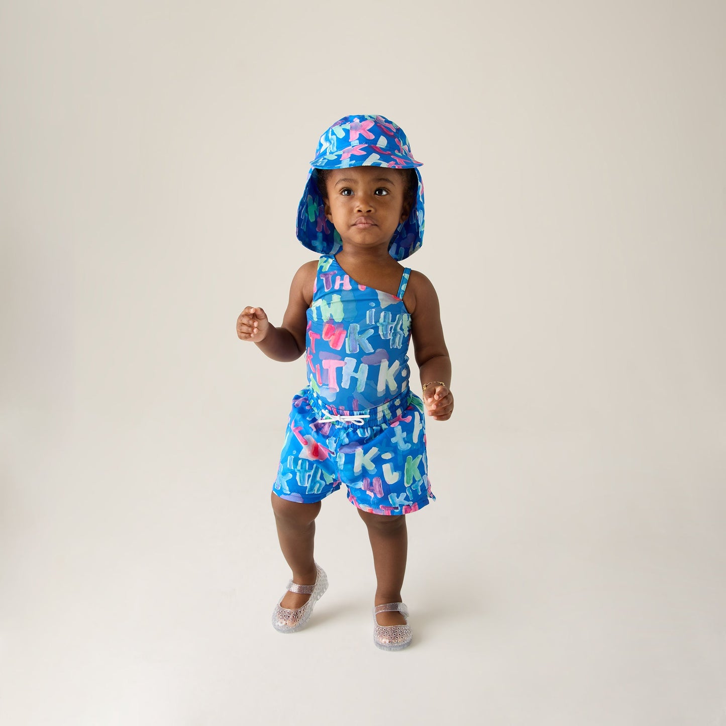 Kids Kith Kith Baby Watercolor Kai Swim Trunk - Marina