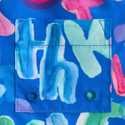 Kids Kith Kith Baby Watercolor Kai Swim Trunk - Marina