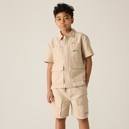 Kids Kith Kith Kids Belmont Cargo Short - Canvas