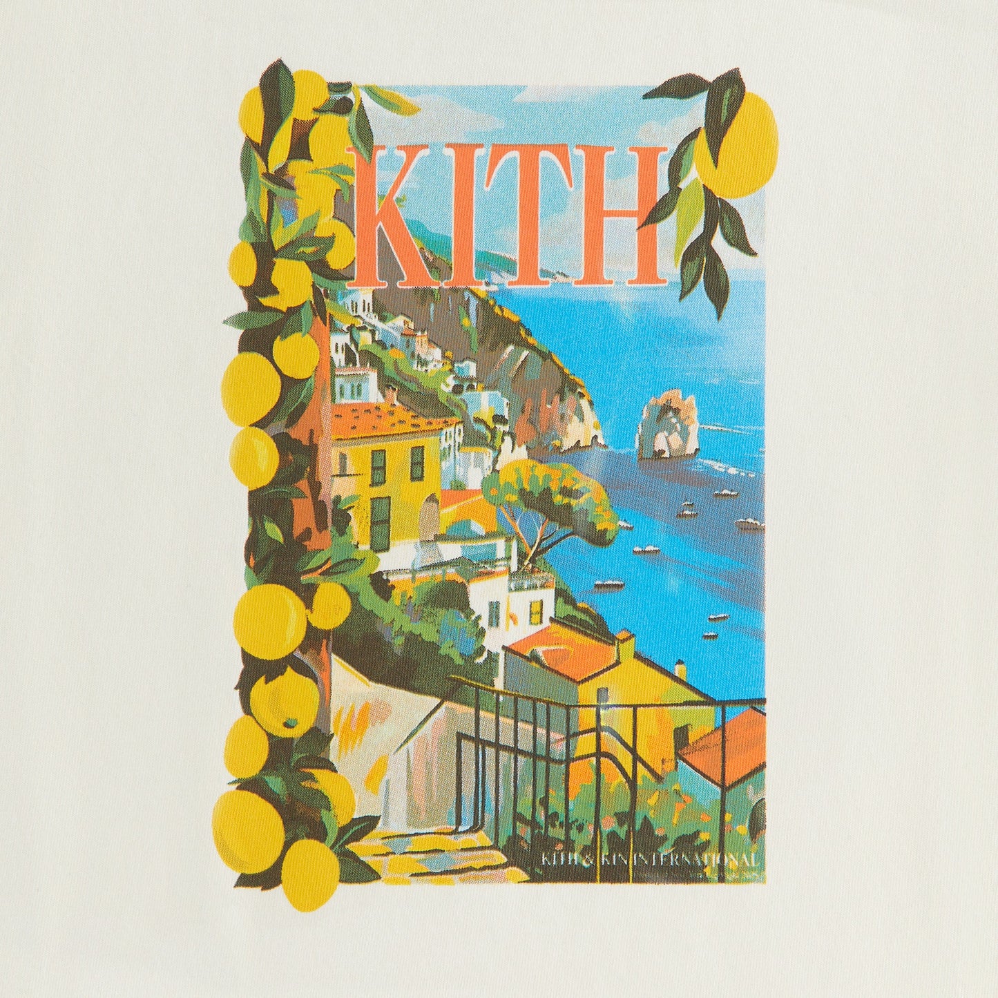 Kids Kith Kith Kids Vacation Souvenir Tee - Silk