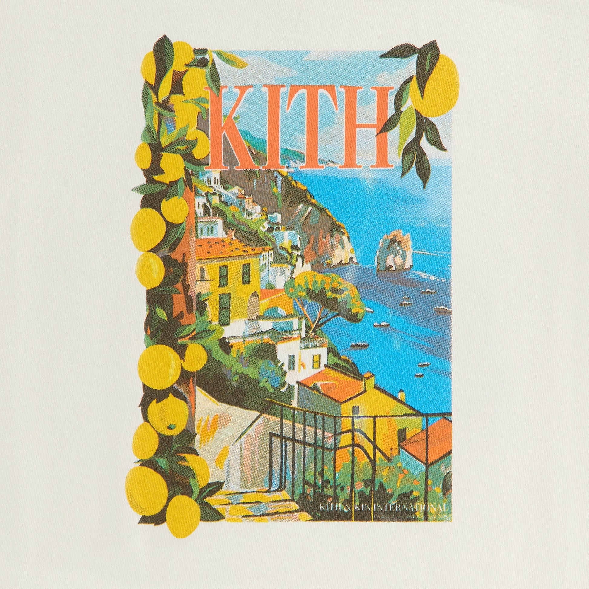Kids Kith Kith Kids Vacation Souvenir Tee - Silk