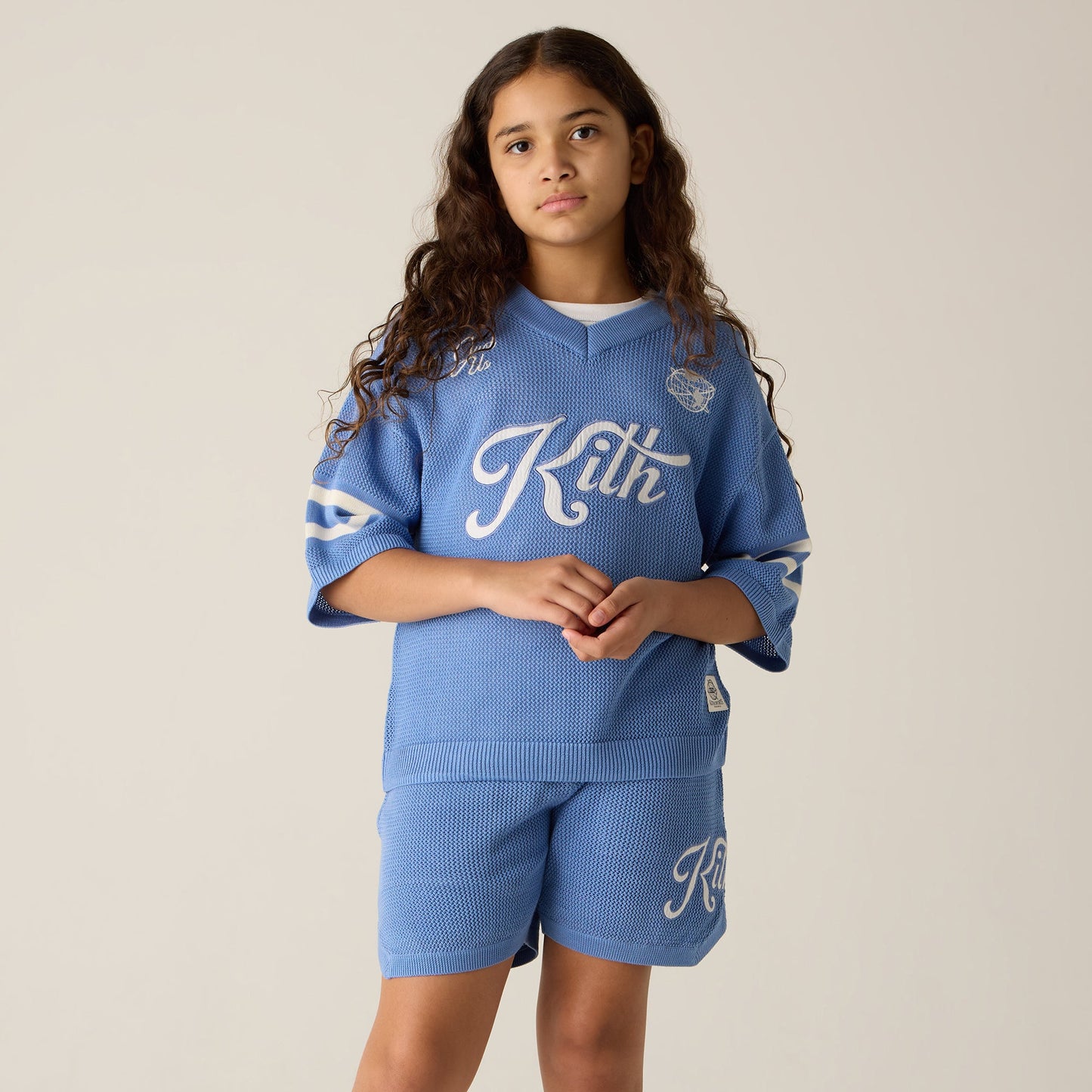 Kids Kith Kith Kids Sweater Knit Leon Jersey - Ashore