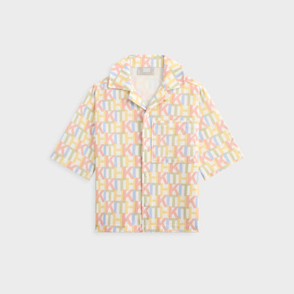 Kids Kith Kith Kids Monogram Thompson Camp Shirt - Silk