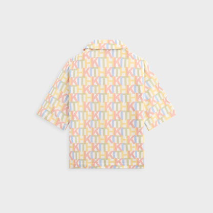 Kids Kith Kith Kids Monogram Thompson Camp Shirt - Silk