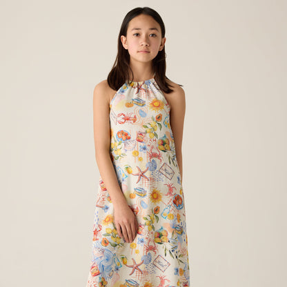 Kids Kith Kith Kids Summer Picnic Maxi Dress - Sandrift