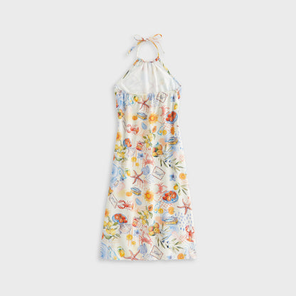 Kids Kith Kith Kids Summer Picnic Maxi Dress - Sandrift