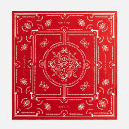 Women Kith Kith Women Deco Printed Silk Cupro Scarf - Fame