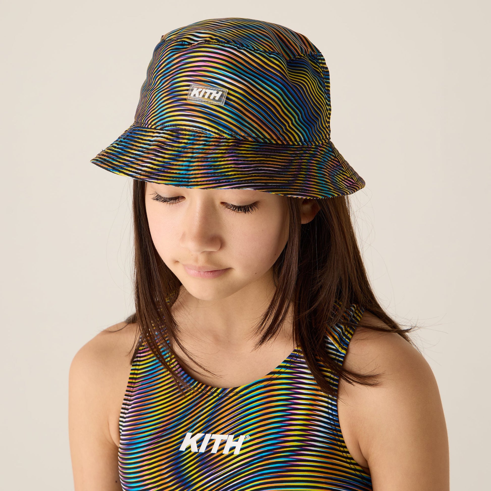 Kids Kith Kith Kids Racerback Swim Bucket Hat - Black Beauty