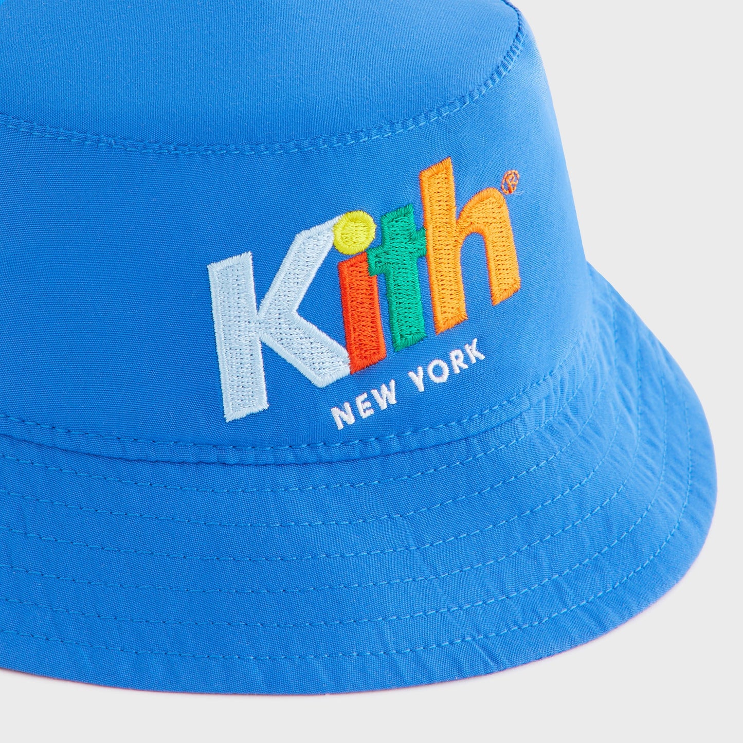 Kids Kith Kith Kids Retro Kai Swim Impact Bucket Hat - Marina