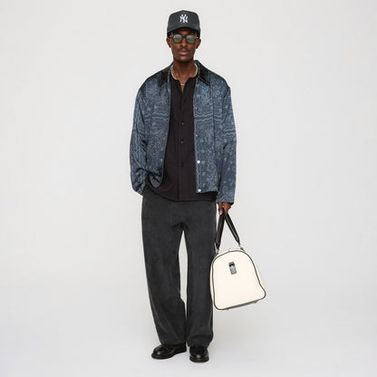 Men Kith Kith Panelled Bandana Long Sleeve Coaches Jacket - Black