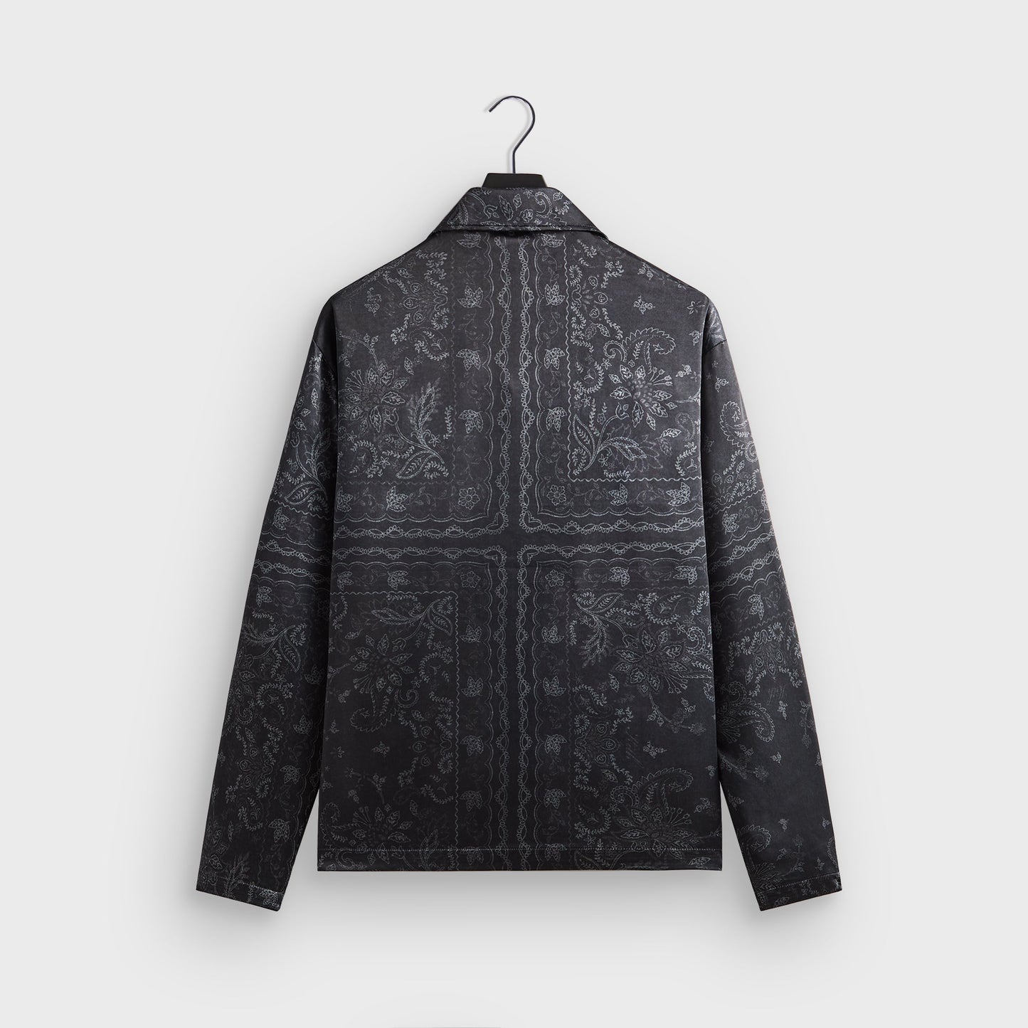 Men Kith Kith Panelled Bandana Long Sleeve Coaches Jacket - Black