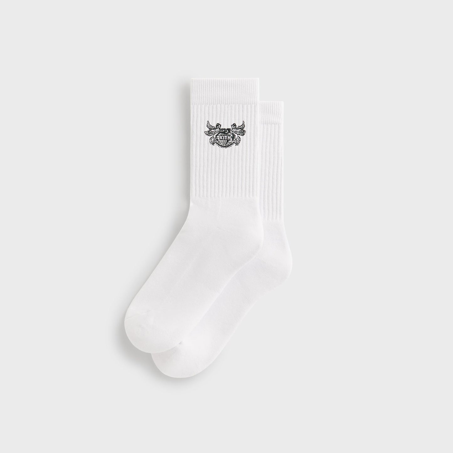 Men Kith Kith Pegasus Crew Sock - White