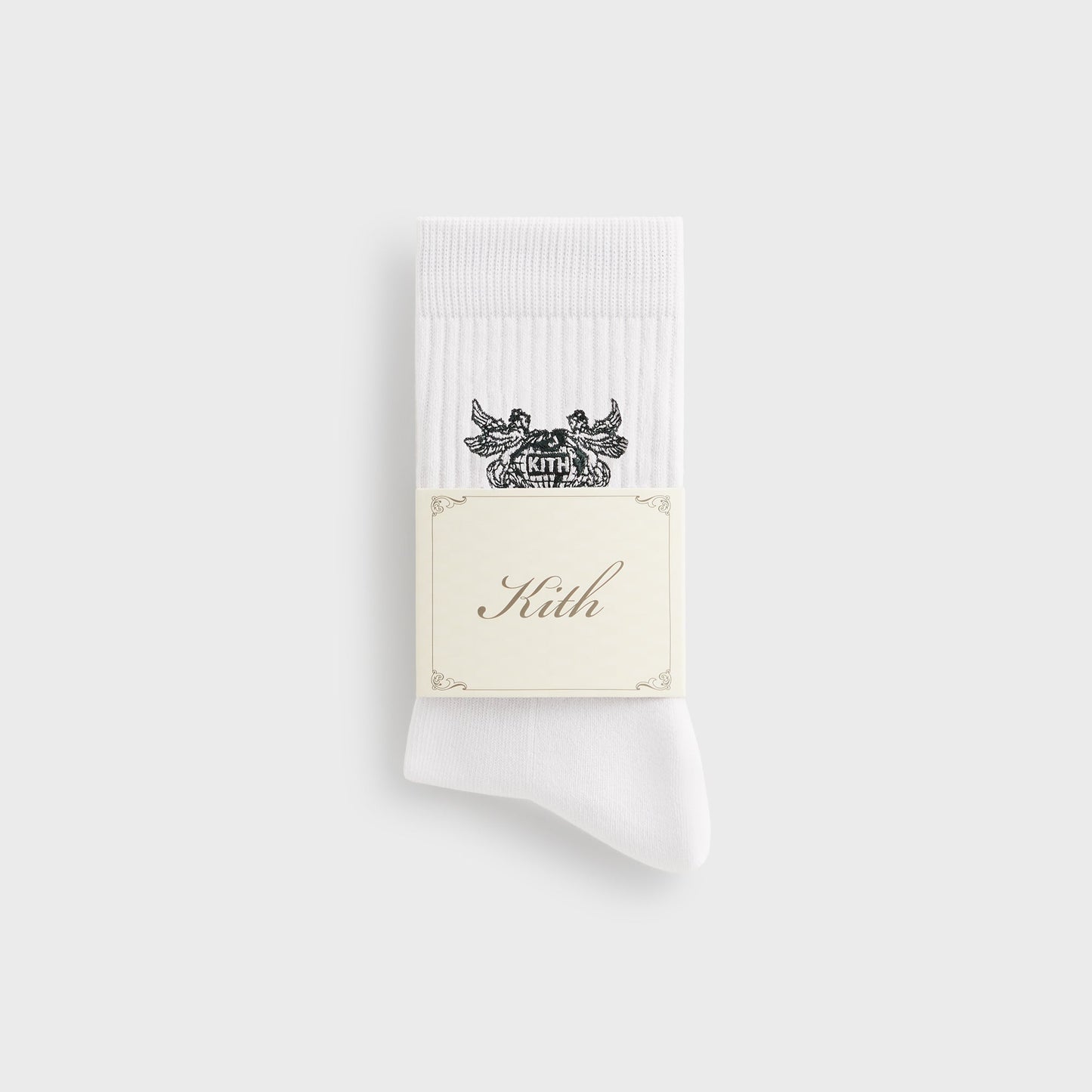 Men Kith Kith Pegasus Crew Sock - White