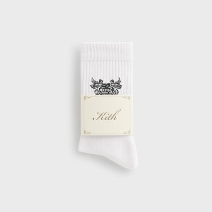Men Kith Kith Pegasus Crew Sock - White