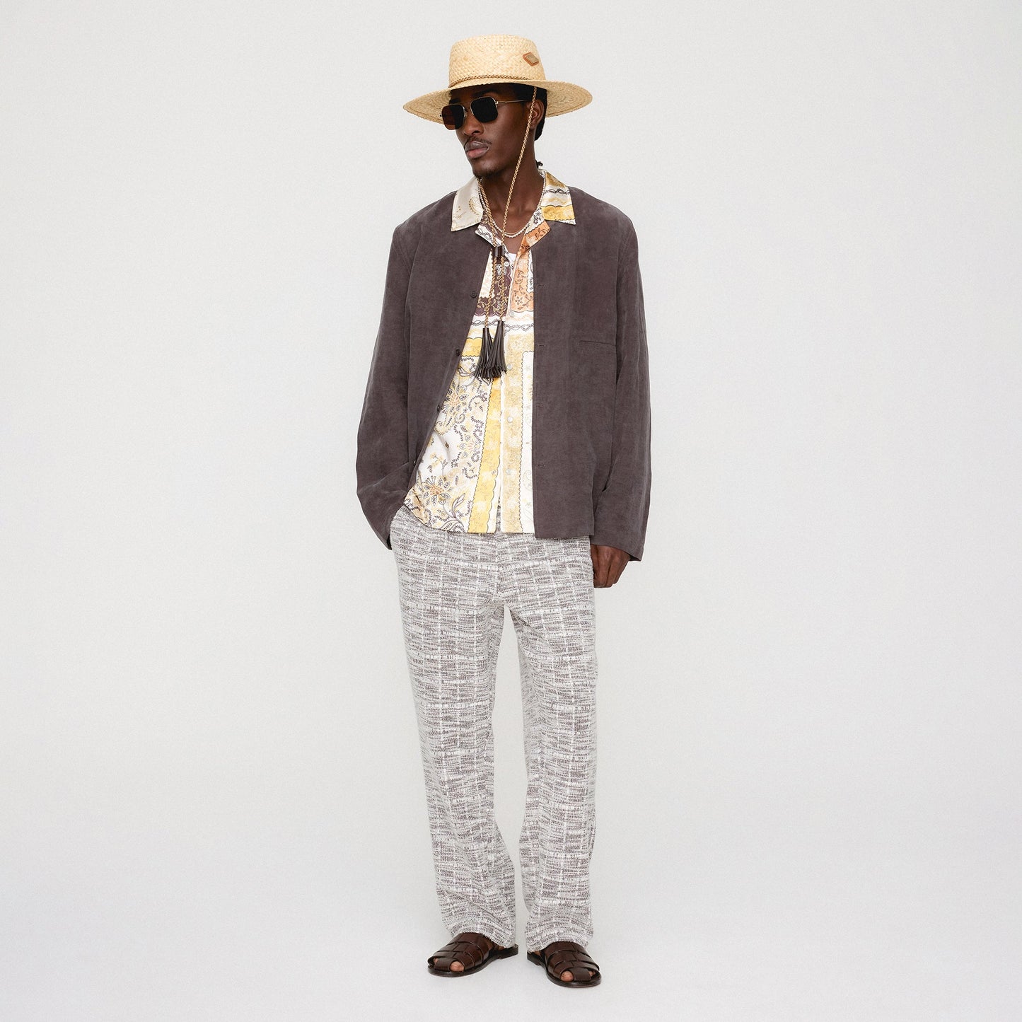 Men Kith Kith Cupro Linen Caelen Shirt - Kindling