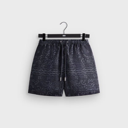 Men Kith Kith Panelled Bandana Active Short - Black