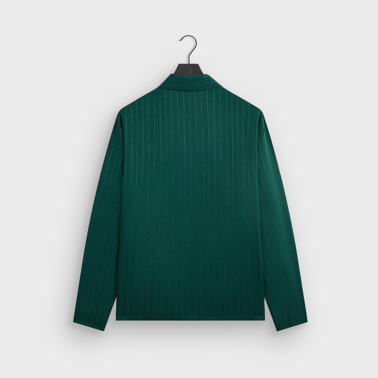 Men Kith Kith Crest Logo Boxy Collared Overshirt - Fairway