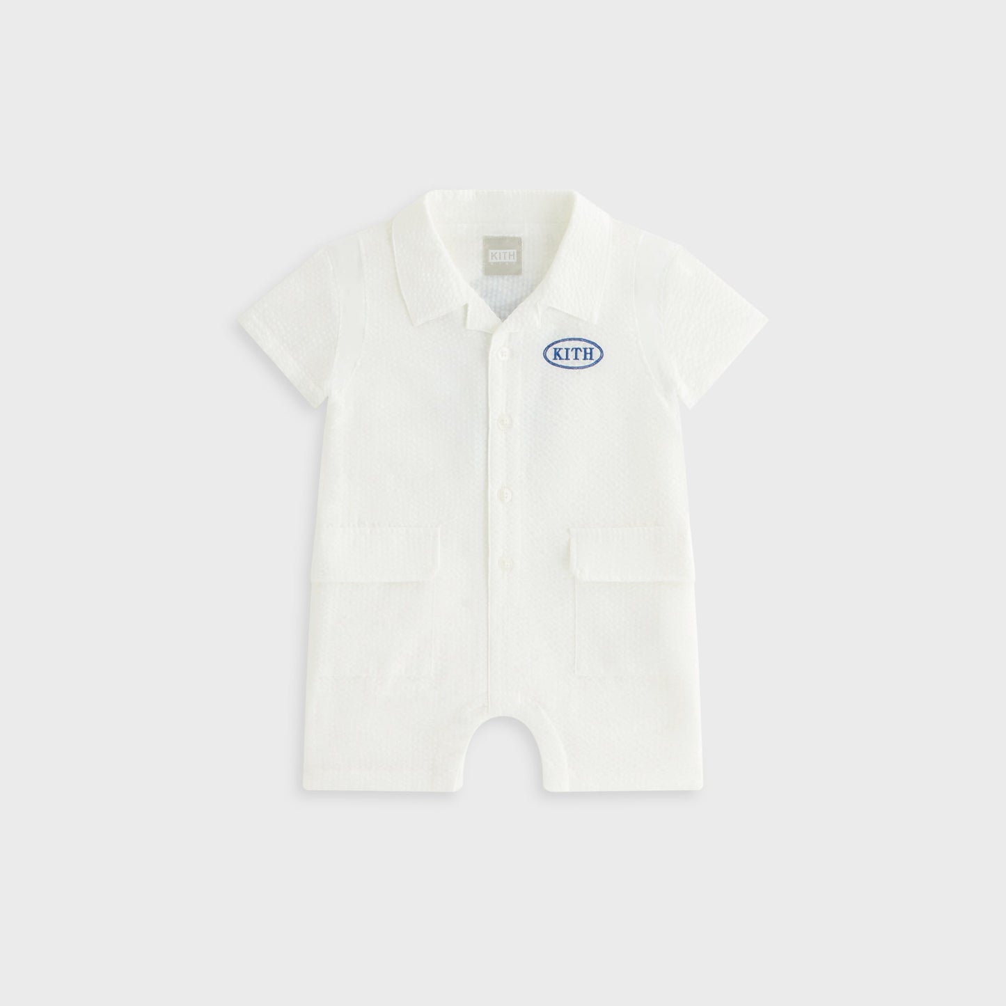 Kids Kith Kith Baby Seersucker Belmont Shortall - Silk