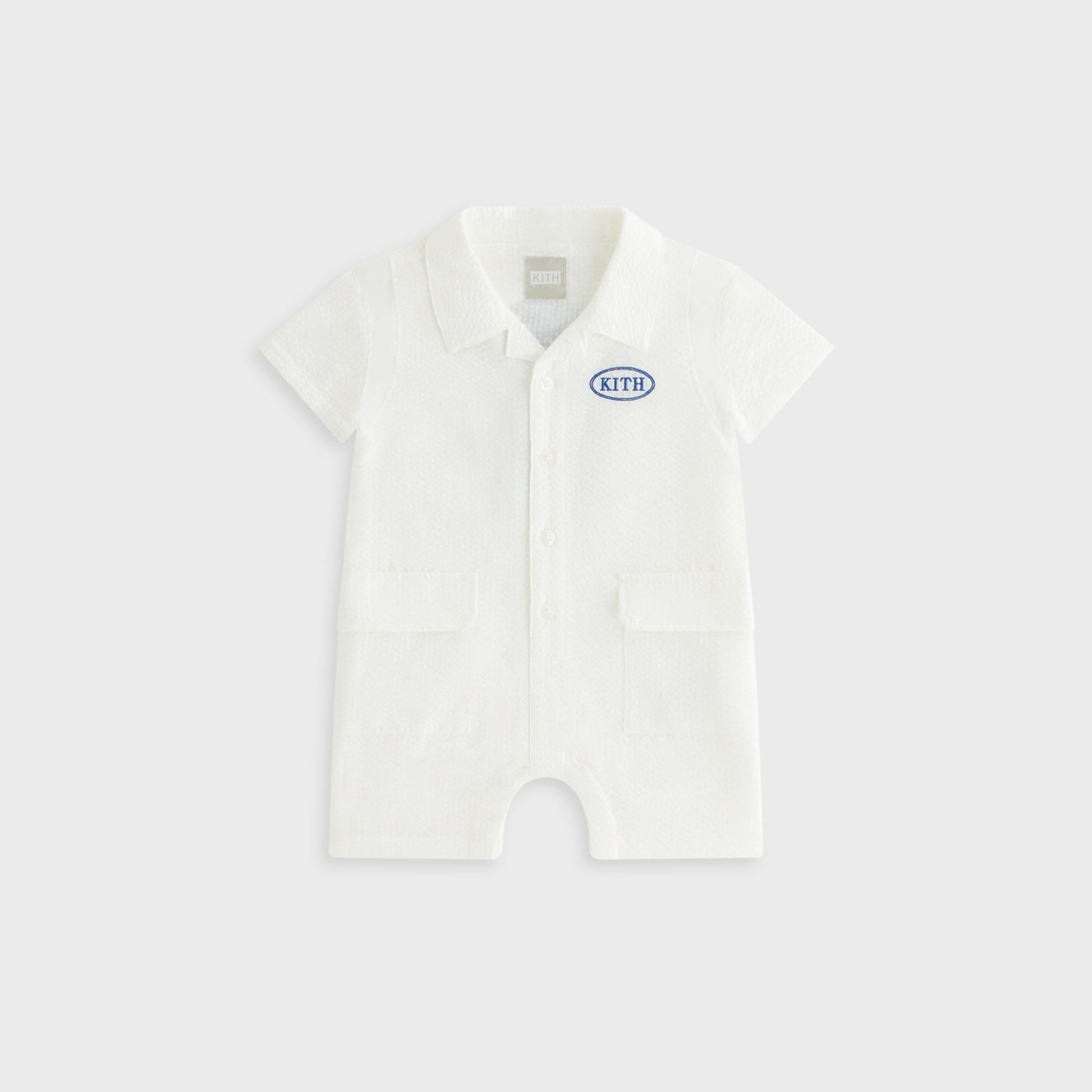 Kids Kith Kith Baby Seersucker Belmont Shortall - Silk