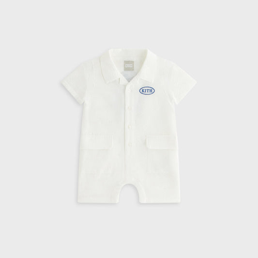 Kids Kith Kith Baby Seersucker Belmont Shortall - Silk