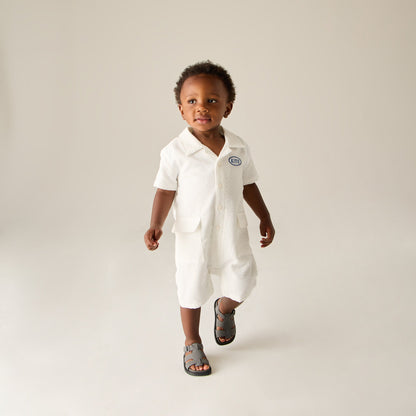 Kids Kith Kith Baby Seersucker Belmont Shortall - Silk