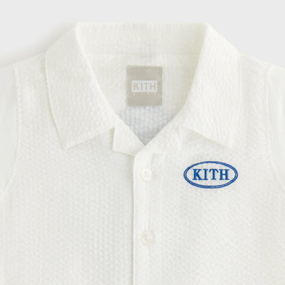 Kids Kith Kith Baby Seersucker Belmont Shortall - Silk