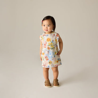 Kids Kith Kith Baby Summer Picnic Dress Bloomer Set - Sandrift