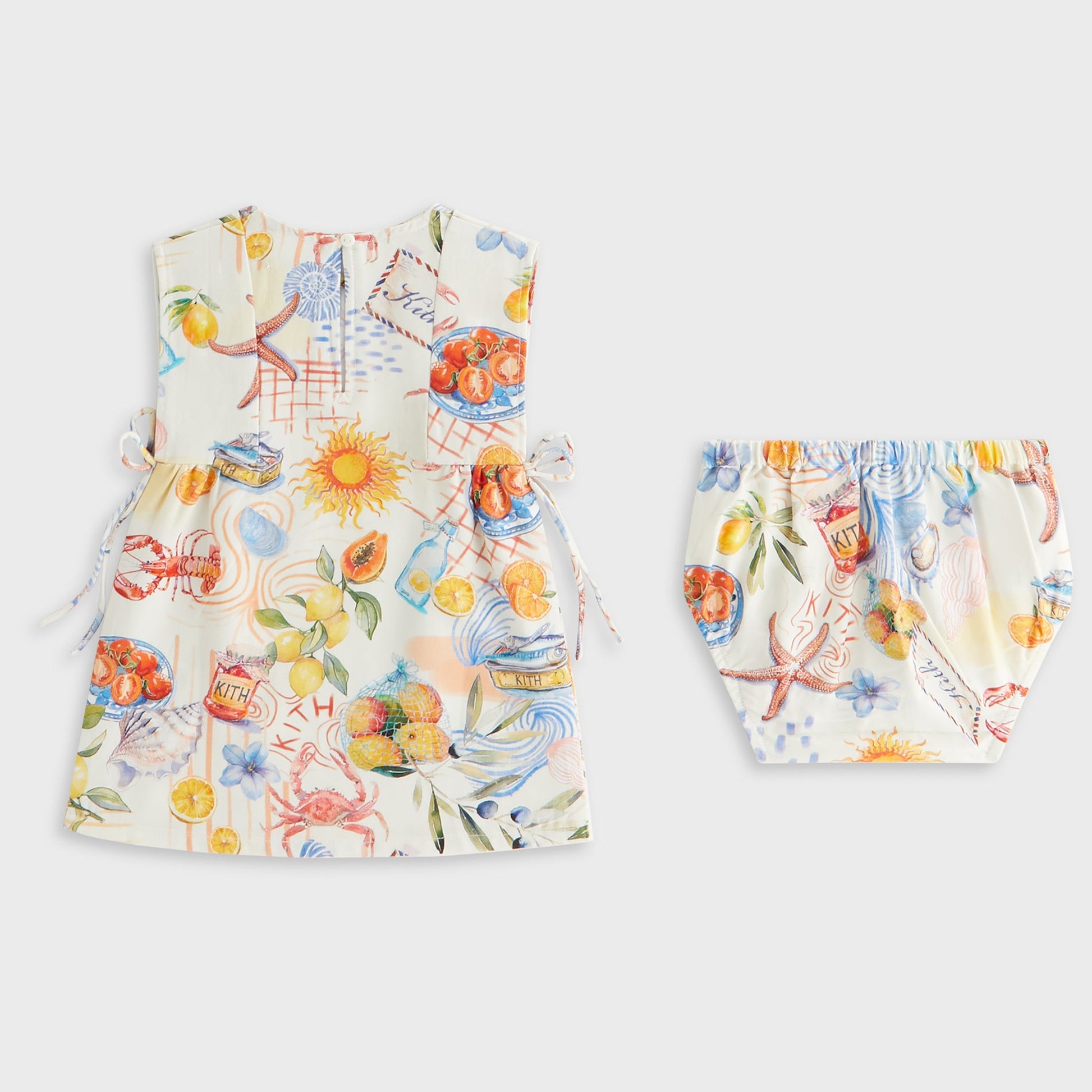 Kids Kith Kith Baby Summer Picnic Dress Bloomer Set - Sandrift